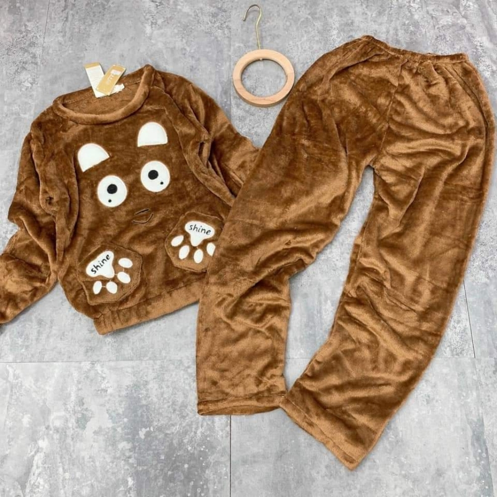 Teddy Top and Pants PJ set